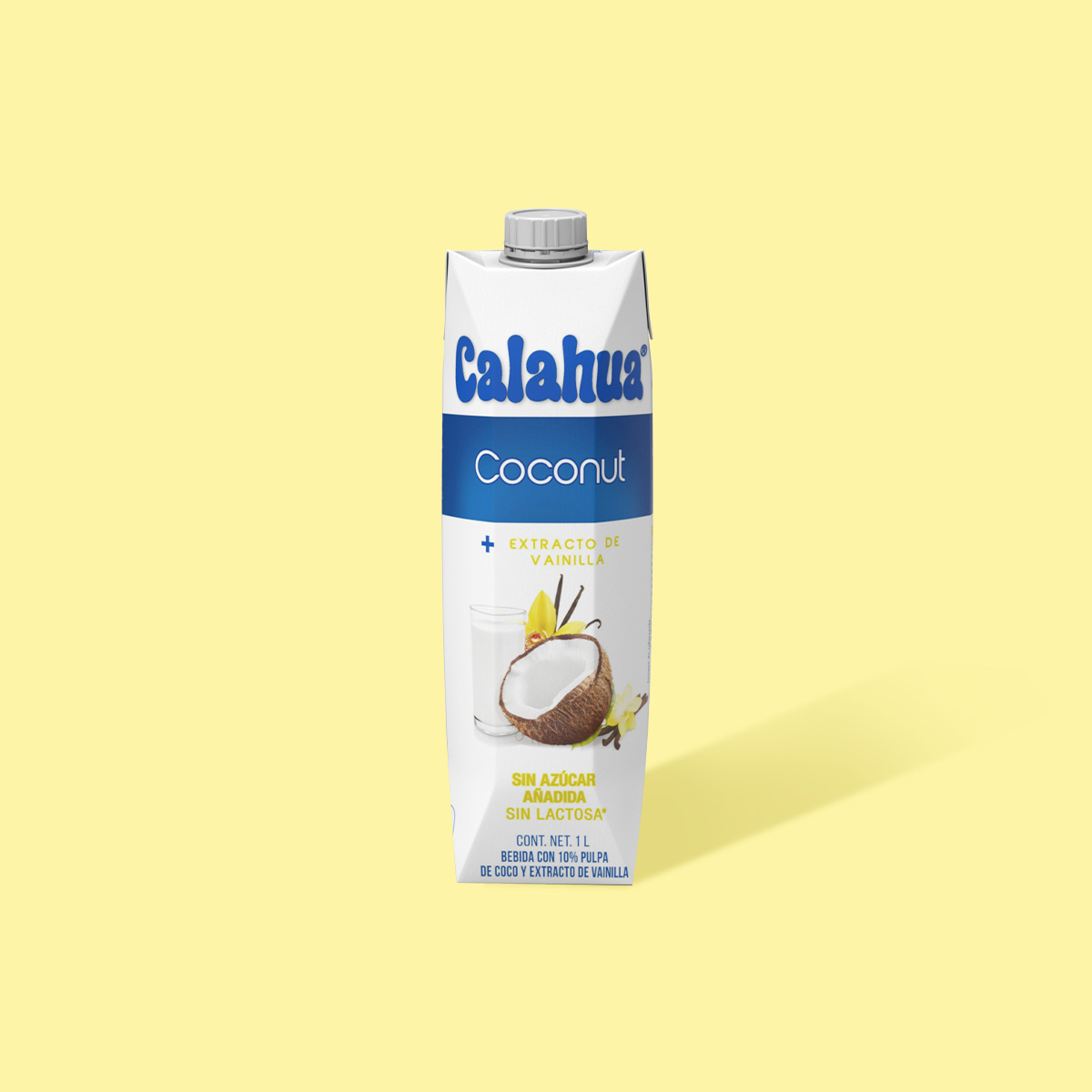 Bebida con Coco y extracto vainilla Tetra Prisma 1 L. frente