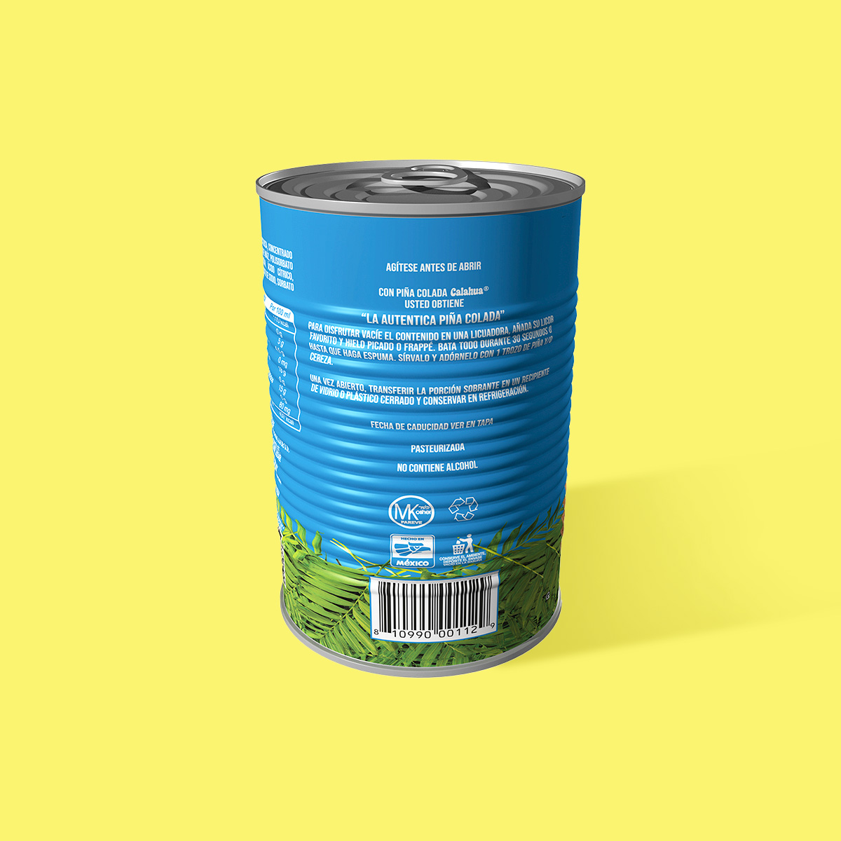 La Auténtica Piña Colada, lata de 380 ml.  atras