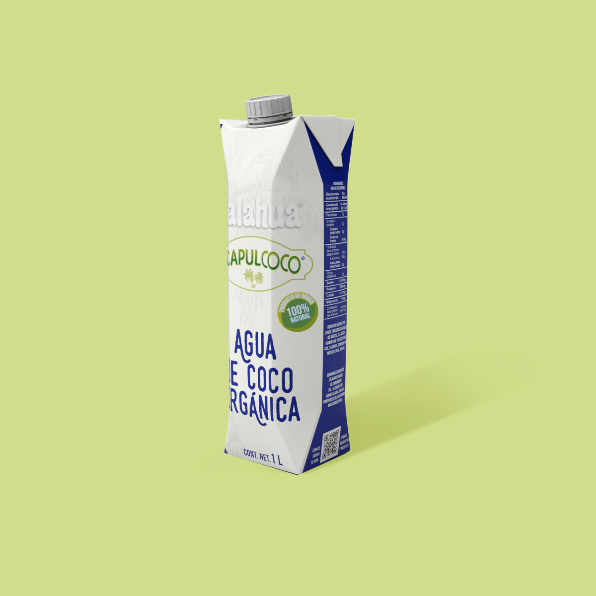 Agua de Coco Orgánica  atras